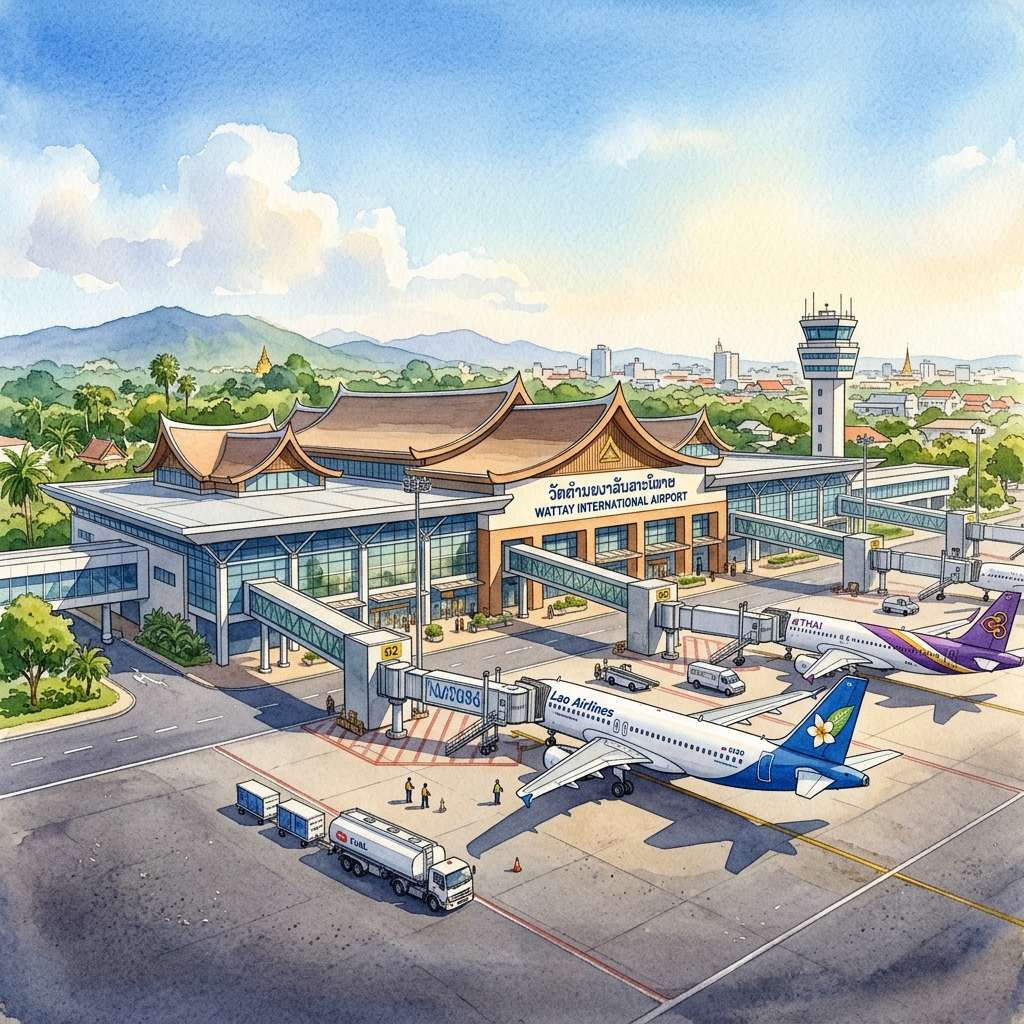 日本、ワッタイ国際空港の改善に向け約2650万ドルの追加無償資金協力を決定