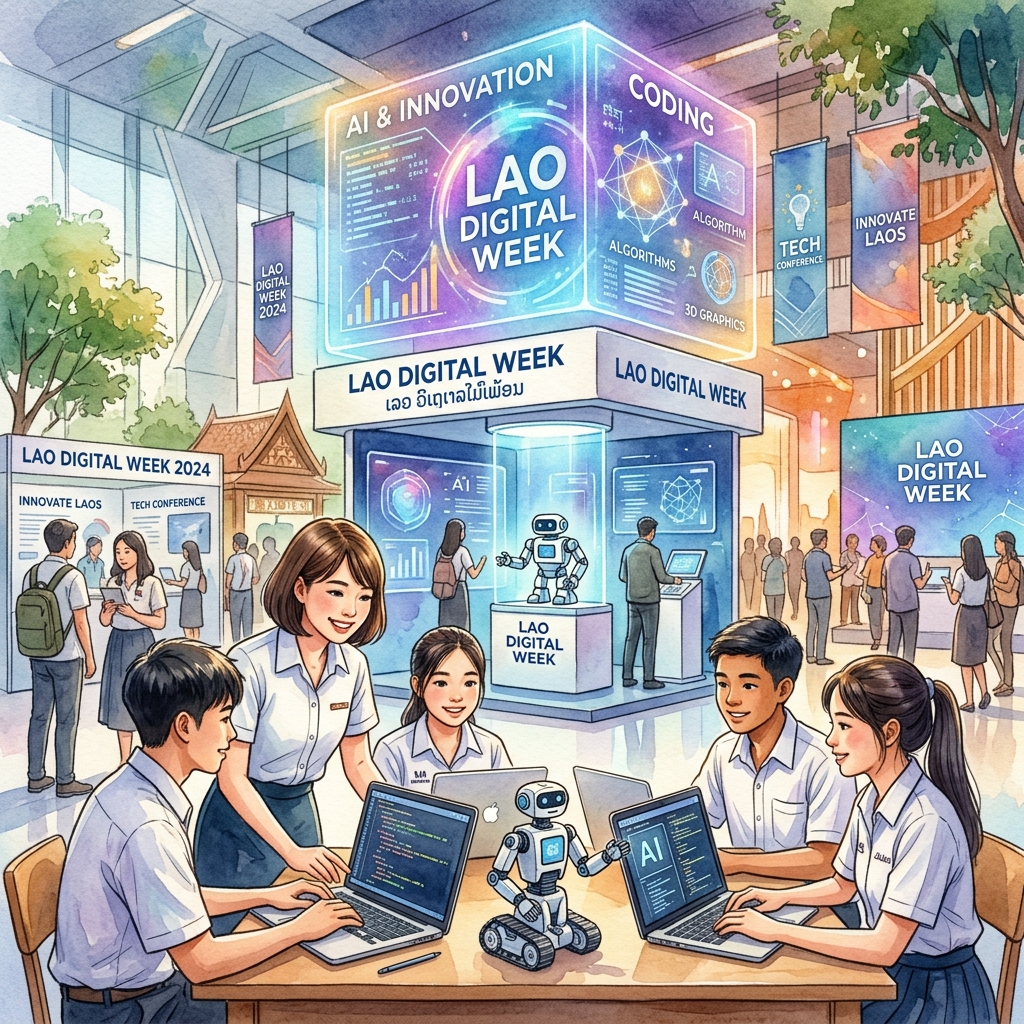 技術通信省、「ラオス・デジタル・ウィーク2026」を10月21日より開催へ、AI時代のデジタル人材育成と行政革新を推進