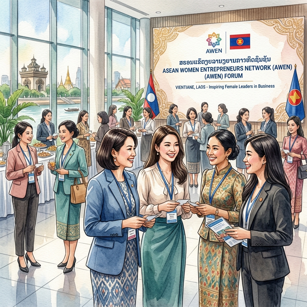ラオスが議長国を務める「ASEAN女性起業家ネットワーク（AWEN）フォーラム2026」、ビエンチャンで開催