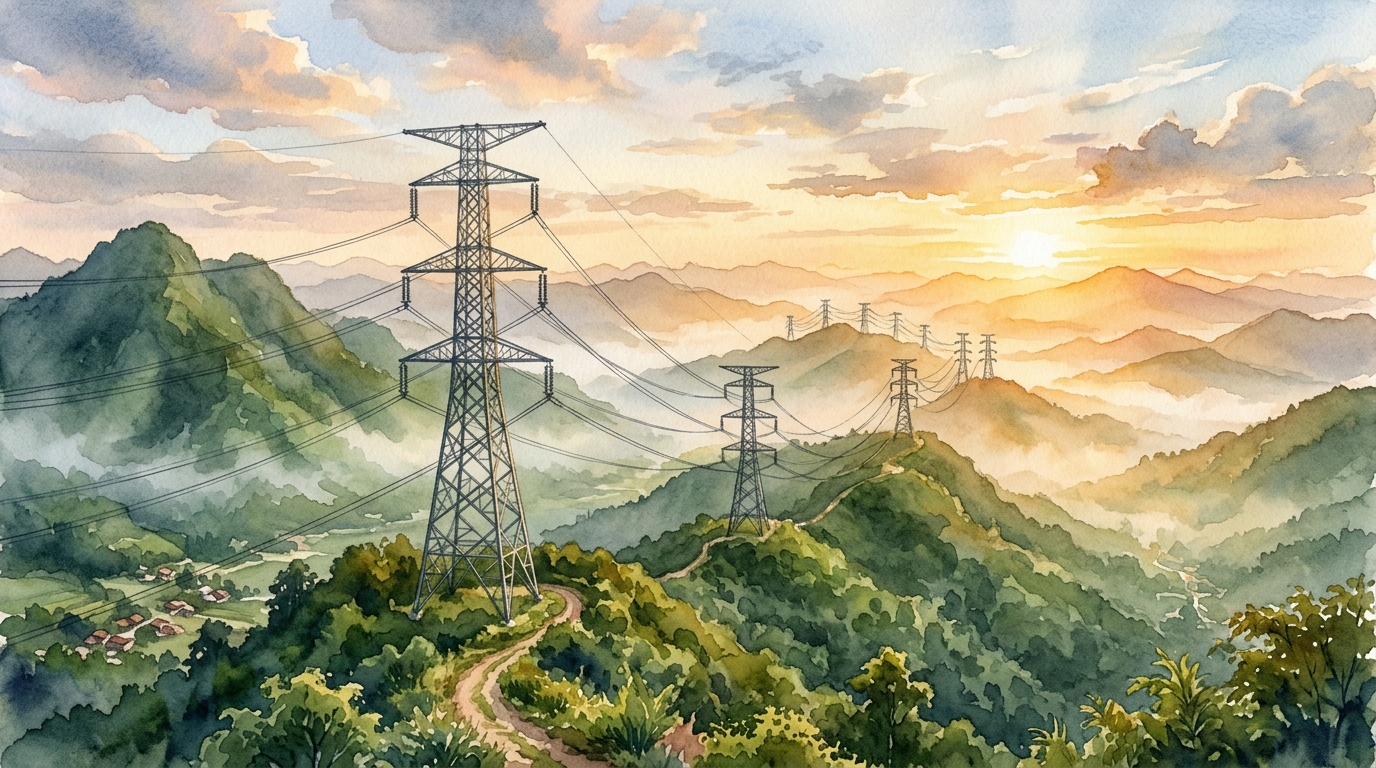 中ラ500kV送電網、累計送電量10億kWhを突破、両国間の電力融通とクリーンエネルギー輸出が加速