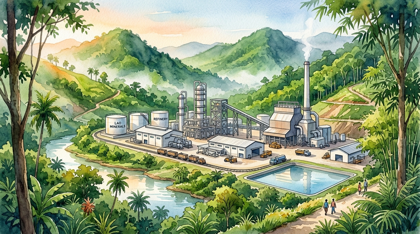 ラオス政府、2030年までに未加工鉱物の輸出を全面禁止へ、国内加工と高付加価値化へ大転換