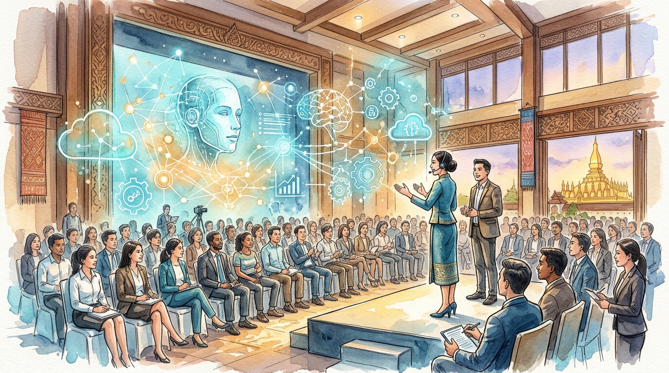 「ラオス・デジタル変革ハイレベルフォーラム2026」開催、国家AI戦略2026-2035の策定とデジタル人材育成を加速