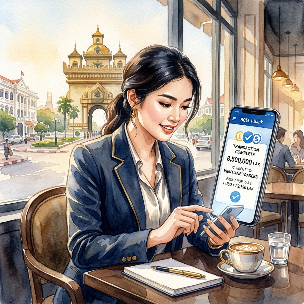 ラオス中央銀行、外貨規制の遵守と安定取引を促すデジタル決済アプリ連携を強化
