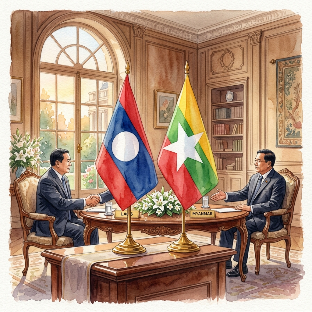 ミャンマーのミン・アウン・フライン大統領、7月3日からラオスを公式訪問へ。就任後初のASEAN加盟国訪問