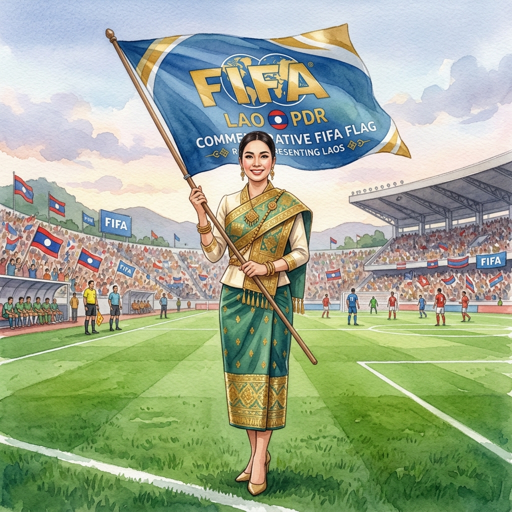 ラオスから唯一の女性代表がFIFAから名誉ある役割に抜擢、ワールドカップ2026で活躍