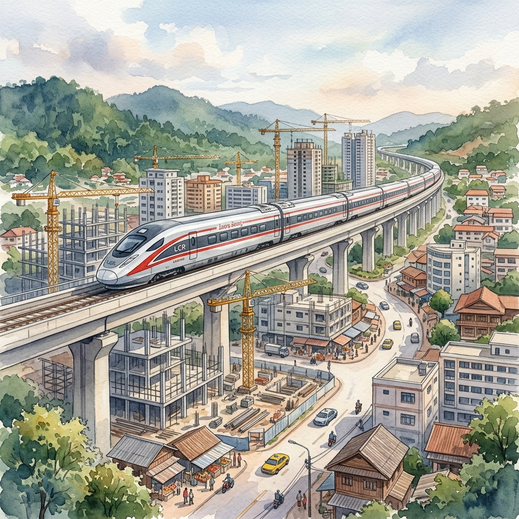 中国主導の高速鉄道が変えるラオスの風景、沿線開発による経済効果と課題