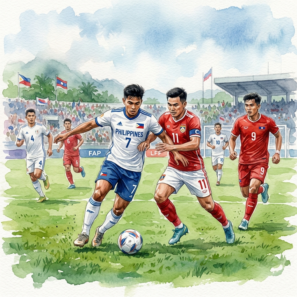 サッカーASEAN選手権、ラオス代表はフィリピンに敗れ厳しい戦いが続く