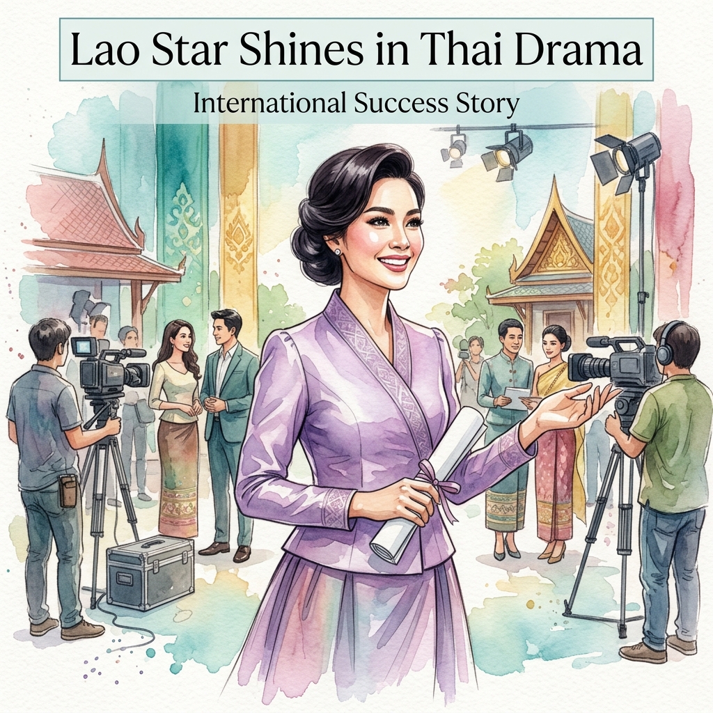 ラオス人女優アニタ・ヤガネギ、タイのチャンネル7ドラマに出演決定、活躍の場を広げる