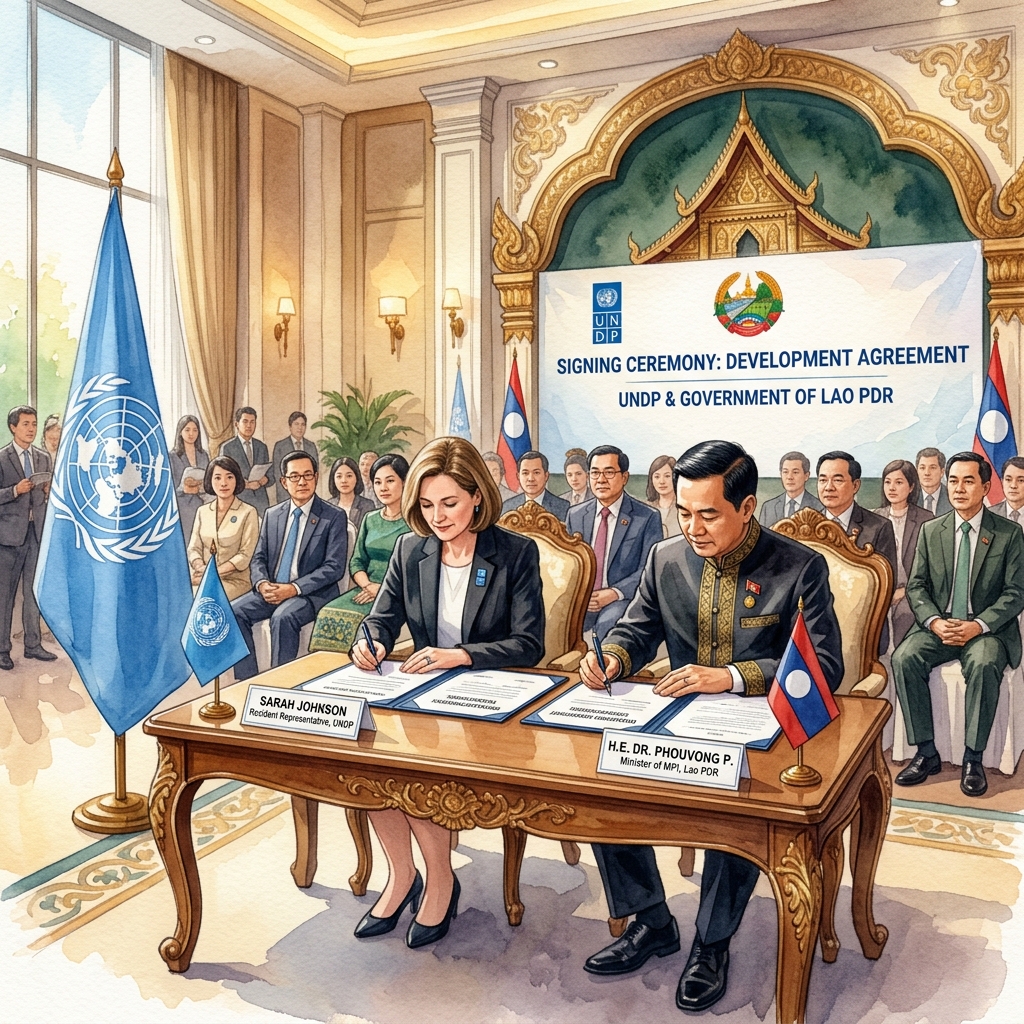 国連開発計画（UNDP）、ラオスの後発開発途上国（LDC）脱却に向けた継続的経済支援を誓約