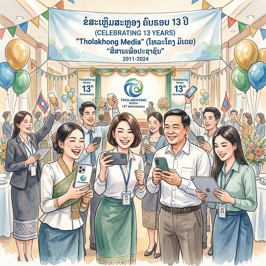 ラオス最大級Webニュースメディア「トラーコーン（Tholakhong）」が創立13周年を迎え記念感謝キャンペーンを開始
