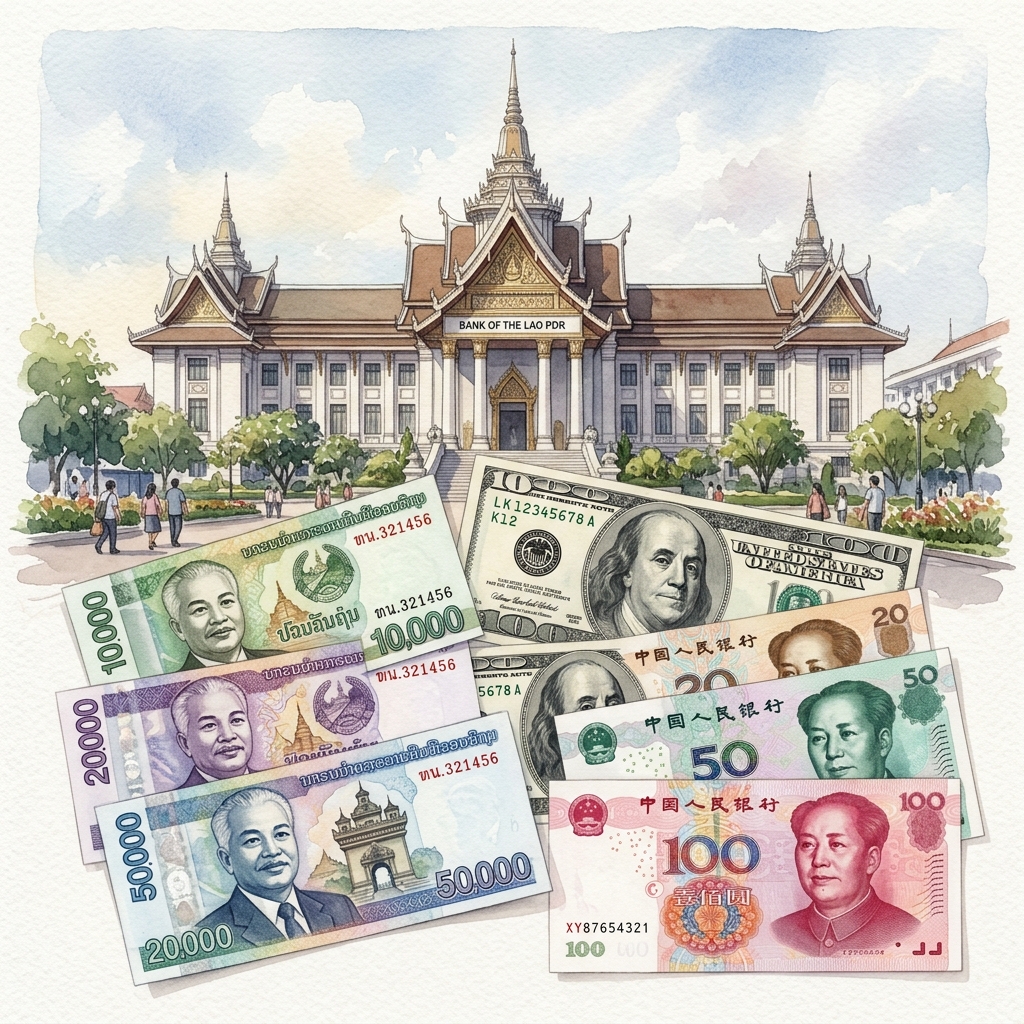 ラオス中央銀行発表（2026年9月7日）：対米ドルおよび中国元レートの上昇動向が継続、流動性管理と為替市場の安定化措置を推進