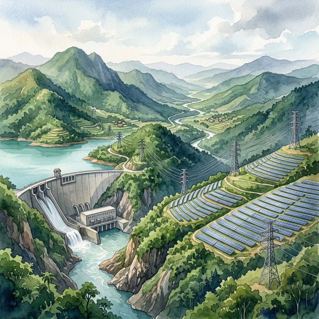 Reccessary報道:東南アジアの「バッテリー」ラオスの電力輸出戦略が新段階へ、太陽光・風力導入による再エネ多様化が加速
